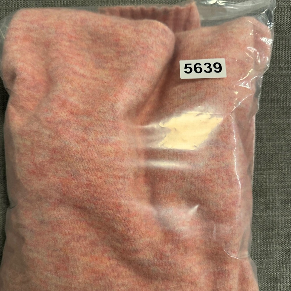 Whistles Turtleneck Sweater Women Medium Pink  Marl Knit Oversized - Picture 9 of 9